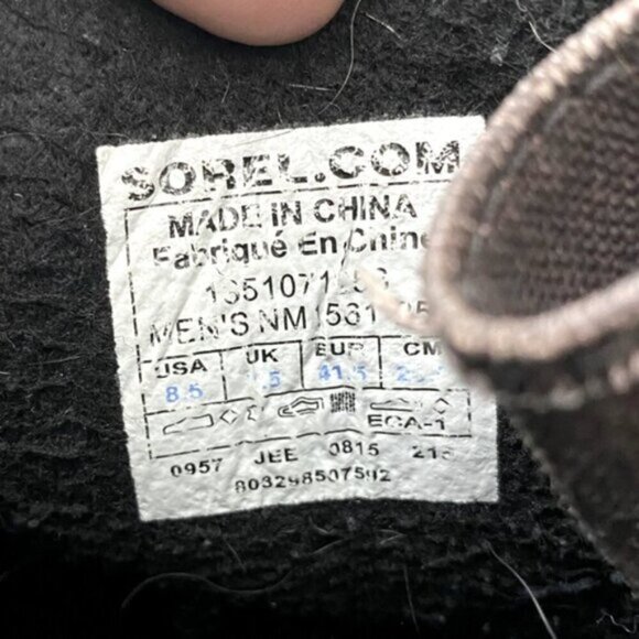 Vintage Sorel Premium T Brown Leather W Rubber Lace Up Winter Boots 8.5 - Picture 9 of 14